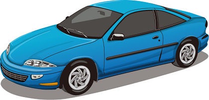 Blue Car Vector