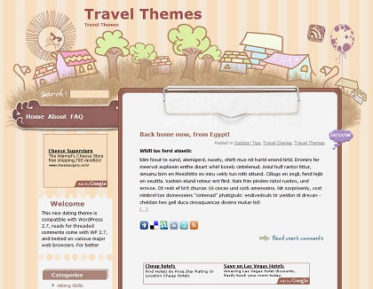 Free WP themes - Kids Style Theme