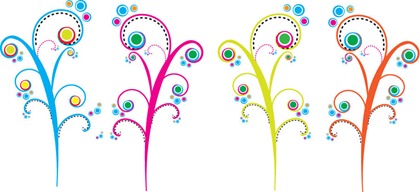 Colorful Swirls Vectors