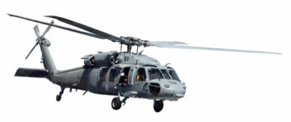 Free Black Hawk Helicopter Vector Graphic