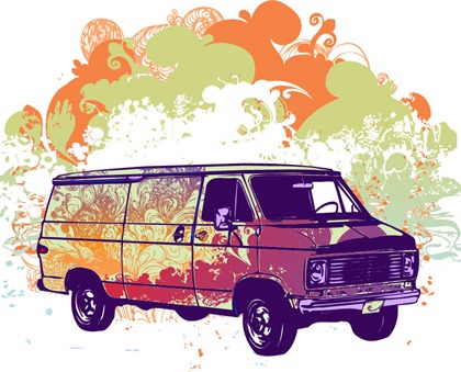 Free Psychadelic Van Vector Graphic