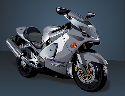 3 Free Vector Realistic Motor Cycles-3