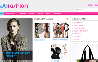 Free CSS Web Template - Fashion Portal