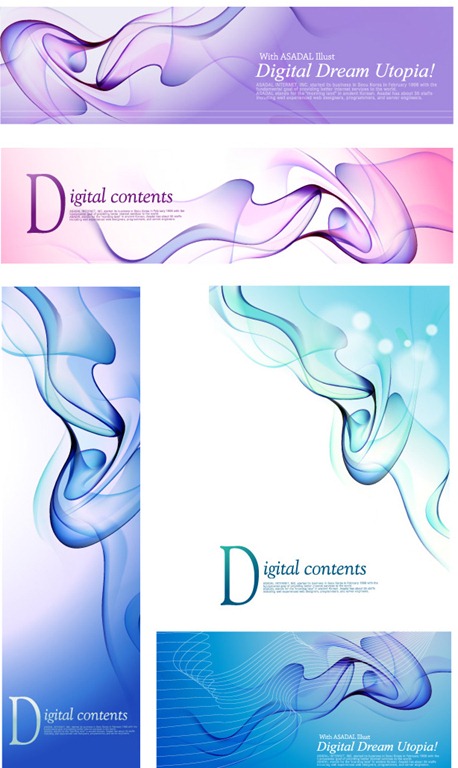 Blue dream smoke element vector