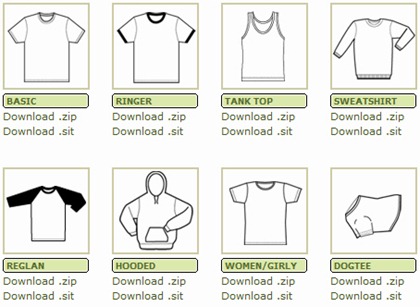 Free Vector T Shirt Templates