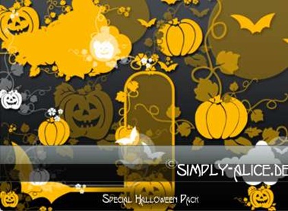 Halloween brushes pack