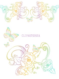 Multi-style lace flowers and butterfly Vector material (1)