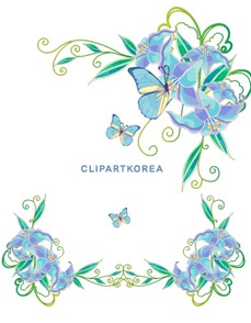 Multi-style lace flowers and butterfly Vector material (6)