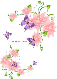 Multi-style lace flowers and butterfly Vector material (9)