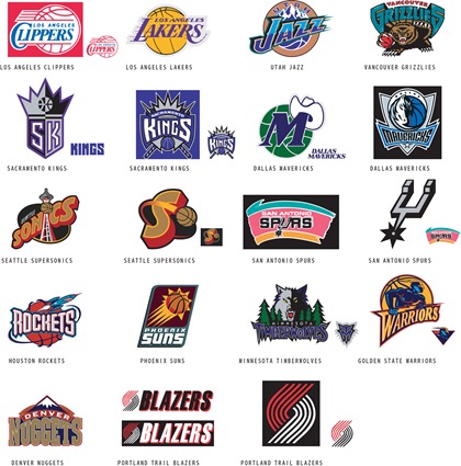 NBA & Ncaa Vector Logo -  Western Conference NBA