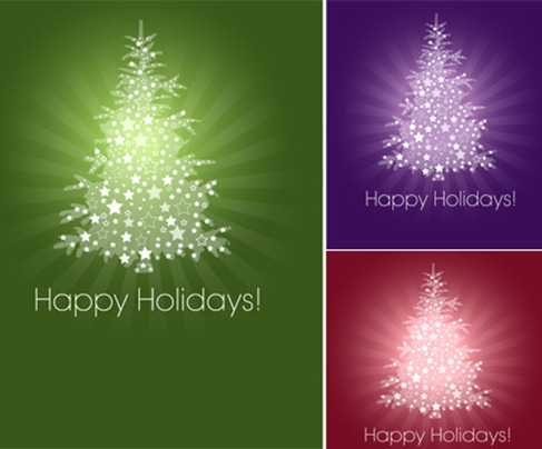 Christmas Tree Vector Graphic Pack (1)