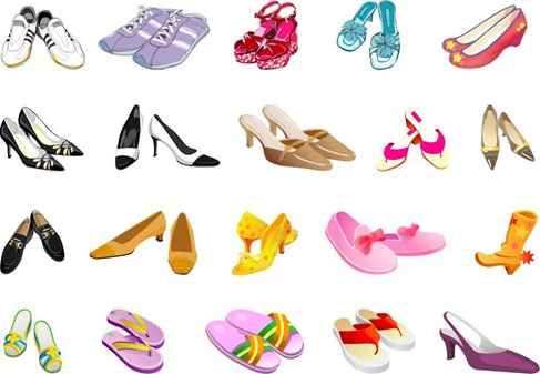 Free Shoes Vector Pack Preview