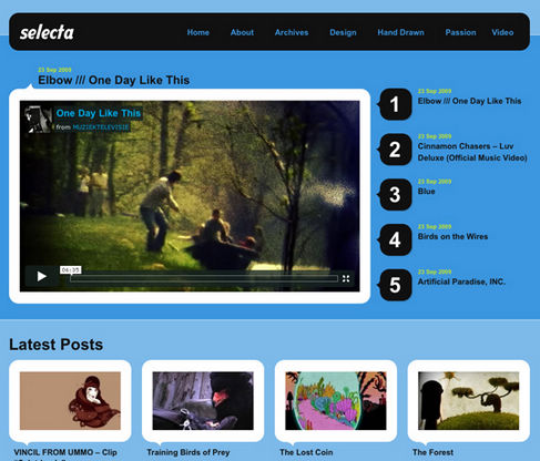 Free WordPress Theme Selecta Preview