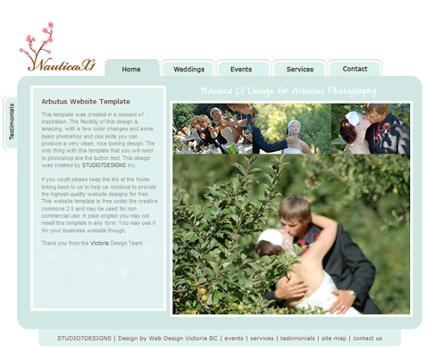 Wedding CSS Website Template_1261930734609