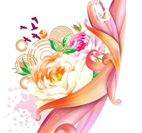 Free Pink Rose Vector Graphic Preview