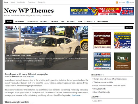 Free WordPress Theme - News Story Preview