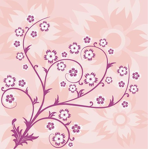 Abstract Floral Pink Background Preview