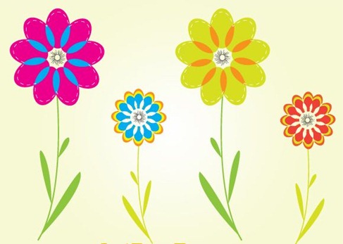 Colorful Flower Vectors