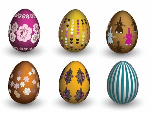 Easter Eggs Vector Preview