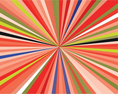 Free Rainbow Burst Vector Illustration Preview