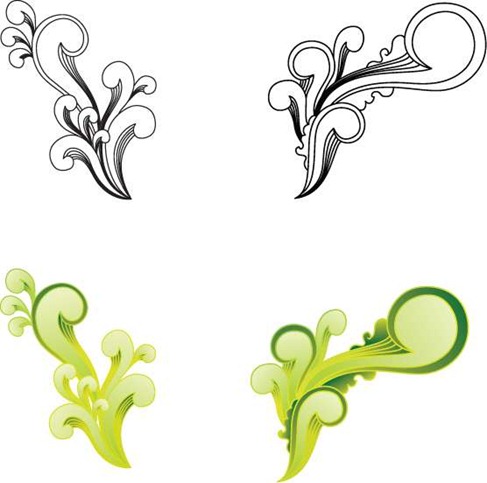 Free Witty Swirls Vector Preview