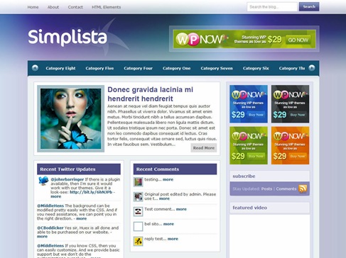 Free WordPress Theme - Simplista