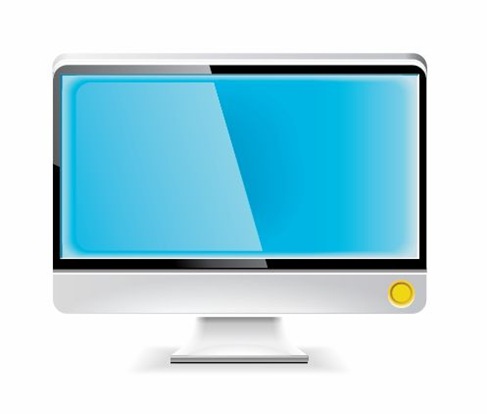 LCD Monitor Vector