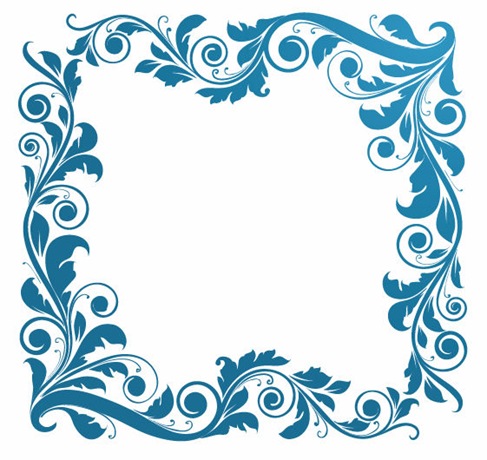 Vintage Floral Frame Vector Illustration