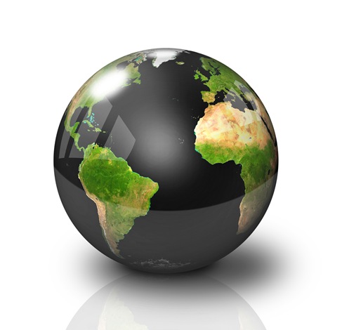 Conceptual Symbol of a Green Earth Globe Graphics (2)