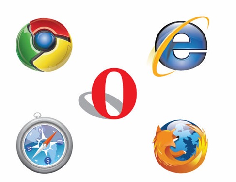 IE Chrome Firefox Safari Opera Logo Vector