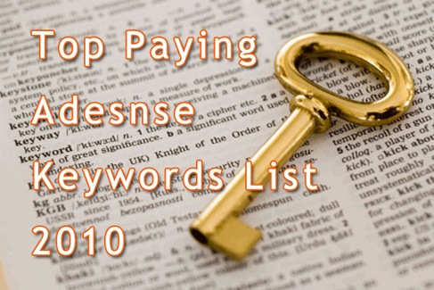 Top-Paying-Adsense-Keywords-List-2010