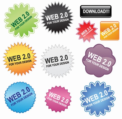 Vector Buttons for Web Design