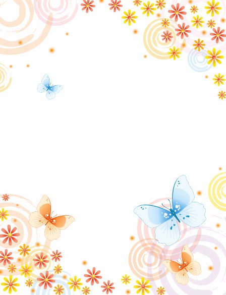 Abstract-Flower-with-Butterfly-Vector-Background