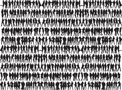 Free-Big-Collection-of-People-Silhouettes-Vector-Graphic