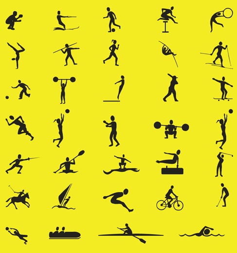 Free-Vector-Sport-Silhouettes-Collection