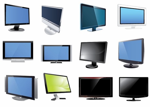 TV and Monitor Vector Set