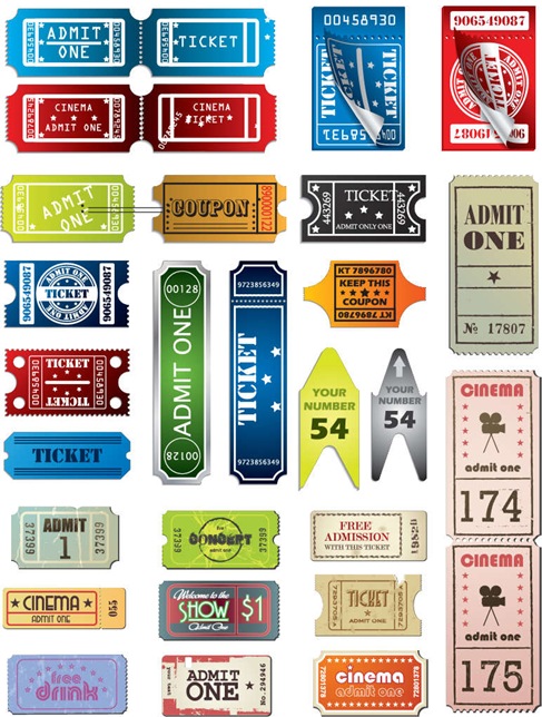 Tickets-in-Different-Styles-Vector-Set