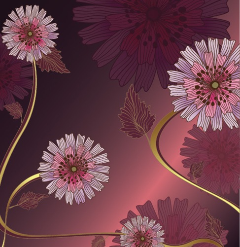 Vintage-Flower-Vector-Background