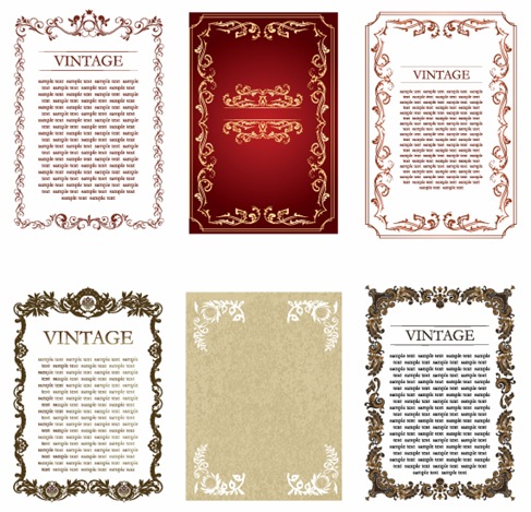 Vintage-Frames-Vector