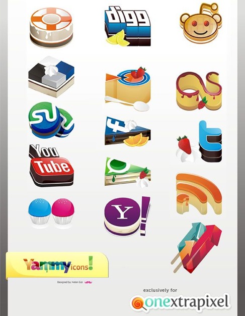 Yammy Social Media Icons Set