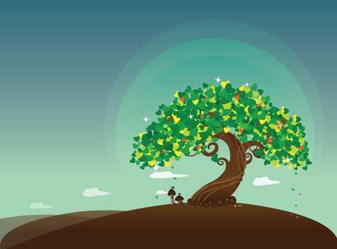 Wish-Tree-Vector-Illustration