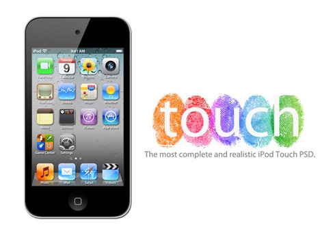 Apple iPod Touch 4G PSD Preview