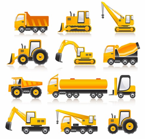 Construction Vehicles Vector Collection