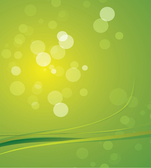 Green Bokeh Abstract Light Background Vector Graphic