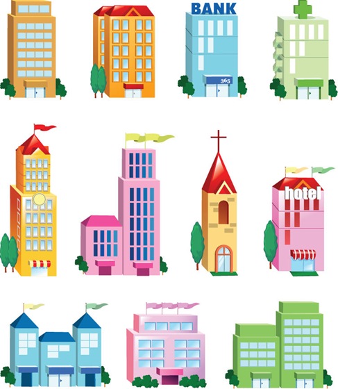 Vector Building Icon Set