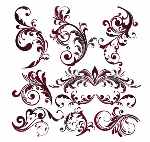 Vector Floral Design Elements