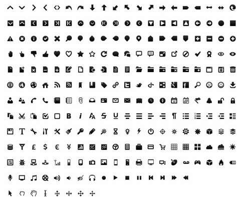 244 Toolbar Icons for GUI Designer