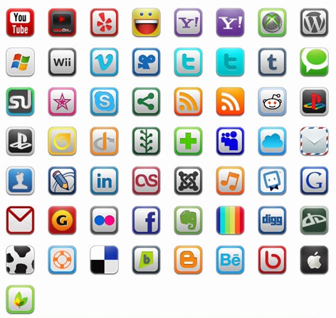 57 iPhone Style Icon Set