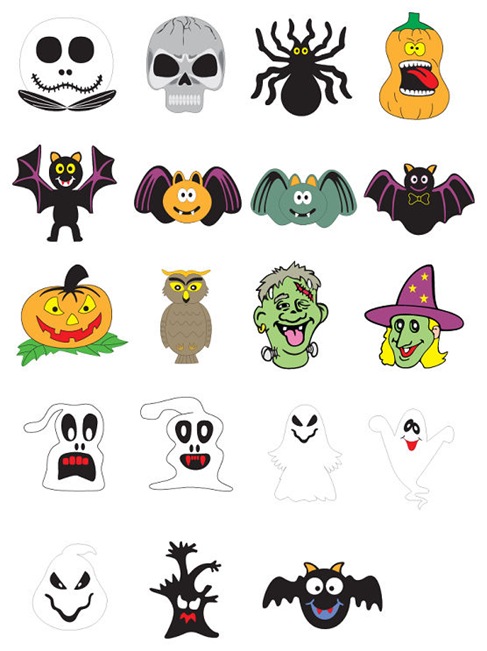 Free Halloween Vector Pumpkins