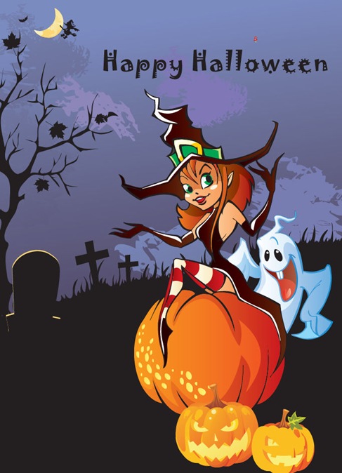 Halloween Theme Design Vector Illustration